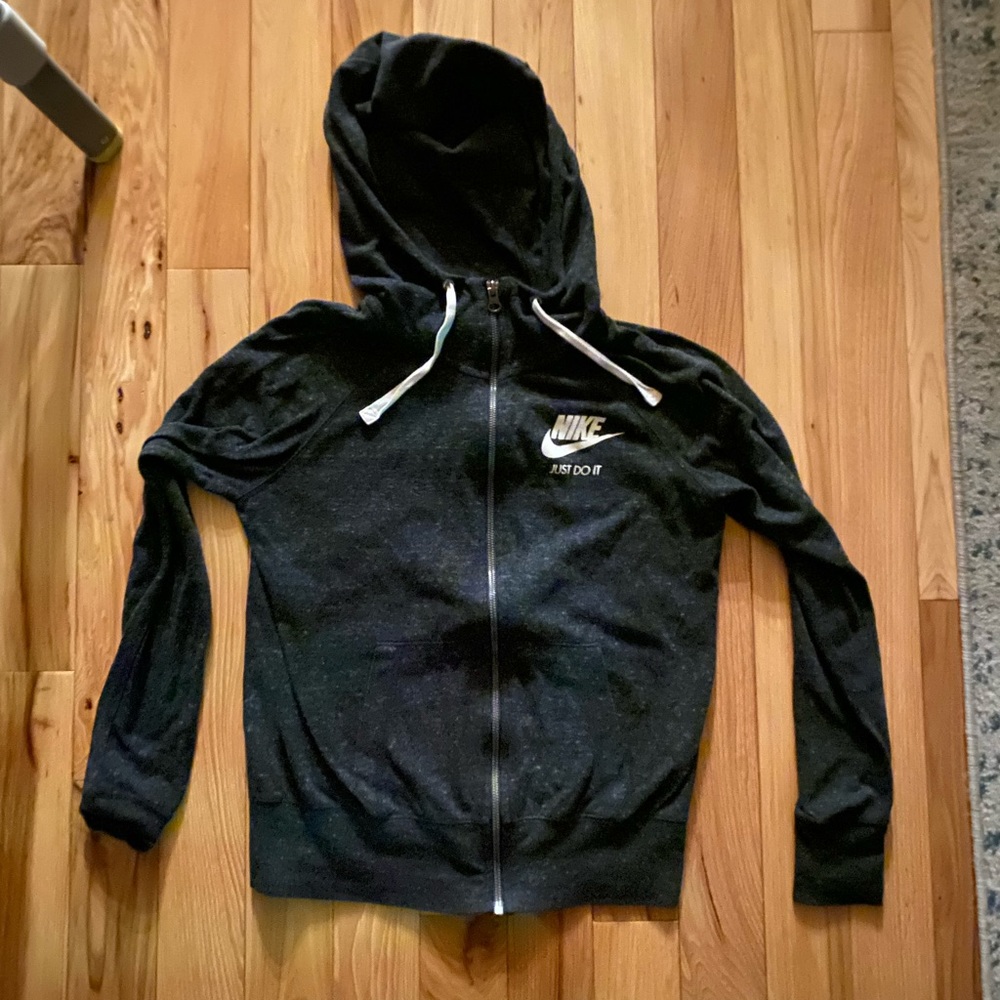 Dark Grey NIKE Light Zip-up Hoodie🩶🖤